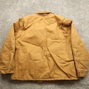 Wells Lamont Jacket Mens Large Tan Canvas Quilted Lined Work Barn Outerwear